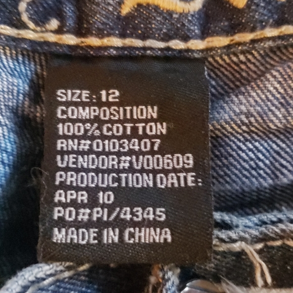 City Ink Distressed Whiskers Denim Ombre Blue Jeans - Picture 5 of 5